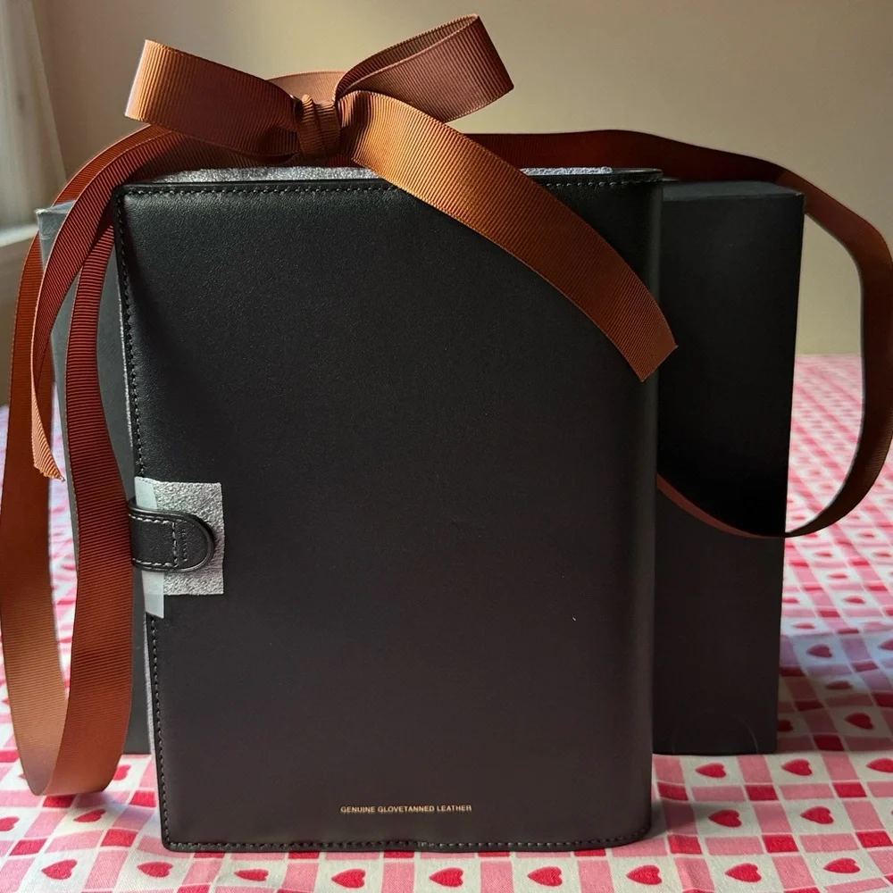 📓 COACH BLACK  GLOVETANNED LEATHER NOTEBOOK 📓 NWT 📓